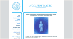 Desktop Screenshot of modlitbymatek.cz